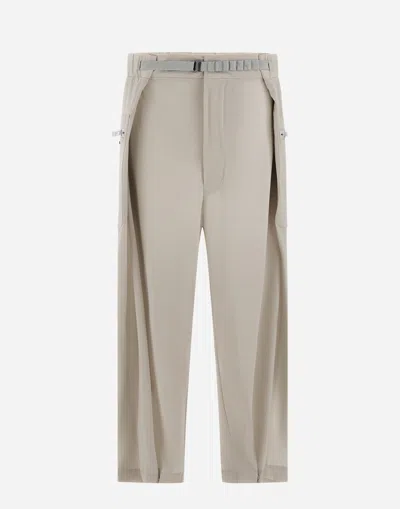 Herno Globe Trousers In Eco Everyday In Light Beige
