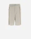 Herno Globe Cropped Trousers In Eco Everyday In Light Beige