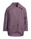 Herno Globe Man Coat Mauve Size 32 Virgin Wool In Purple