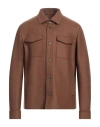 Herno Globe Man Jacket Brown Size 40 Virgin Wool