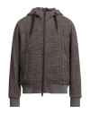 Herno Globe Man Jacket Taupe Size 40 Virgin Wool, Mohair Wool, Alpaca Wool, Polyamide In Gray