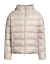 Herno Globe Man Puffer Beige Size 44 Polyamide In Multi