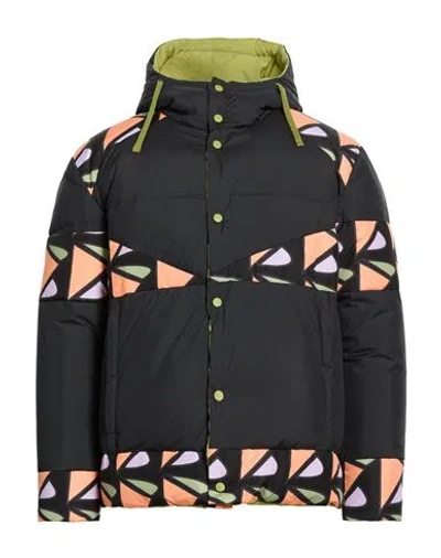 Herno Globe Man Puffer Black Size 40 Polyester In Multi