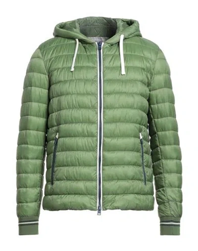 Herno Globe Man Puffer Green Size 38 Polyamide