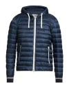 Herno Globe Man Puffer Navy Size 36 Polyamide In Blue