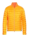 Herno Globe Man Puffer Orange Size 40 Polyamide, Cotton In Multi