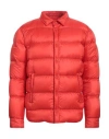 Herno Globe Man Puffer Tomato Red Size 40 Polyamide