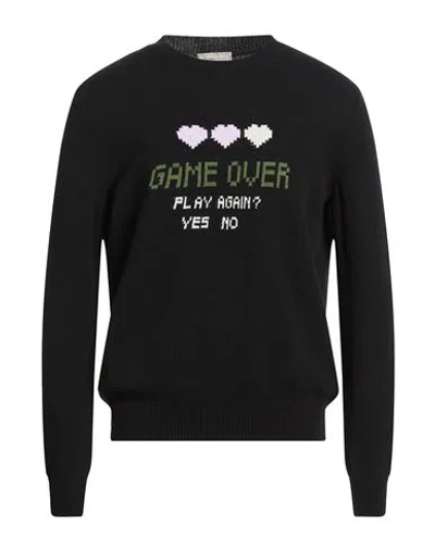 Herno Globe Man Sweater Black Size 40 Wool