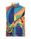 Herno Globe Man Vest Orange Size 40 Polyester In Multi