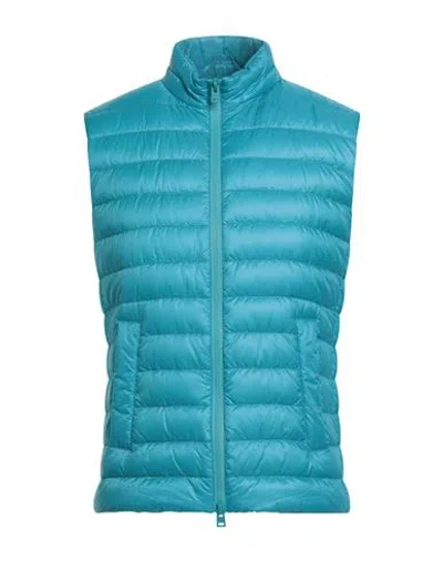 Herno Globe Man Vest Azure Size 50 Polyamide In Blue