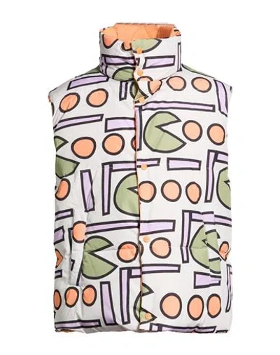 Herno Globe Man Vest Light Grey Size 40 Polyester In White