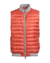 Herno Globe Man Vest Rust Size 40 Polyamide In Orange