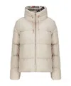 Herno Globe Oversize Padded Bomber Jacket In White