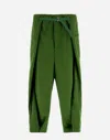 Herno Globe Trousers In Recycled Nylon Twill In Garden Green