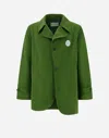 Herno Globe Blazer In Recycled Nylon Twill In Garden Green