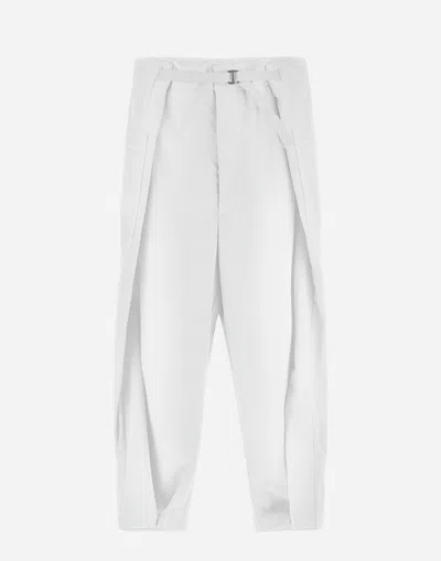 Herno Globe Trousers In Recycled Nylon Twill In White