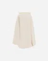 Herno Globe Skirt In Recycled Lurex Jacquard In Beige