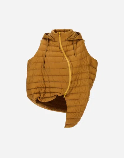 Herno Globe Vest In Fast5degradable In Gold