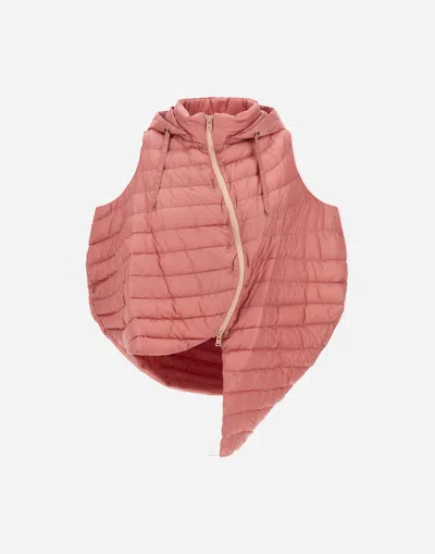 Herno Globe Vest In Fast5degradable In Salmon
