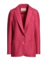 Herno Globe Woman Blazer Magenta Size 6 Virgin Wool In Magenta