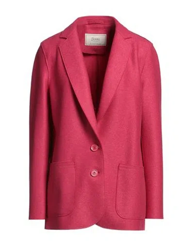 Herno Globe Woman Blazer Magenta Size 6 Virgin Wool
