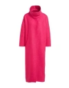 Herno Globe Woman Coat Fuchsia Size 8 Virgin Wool