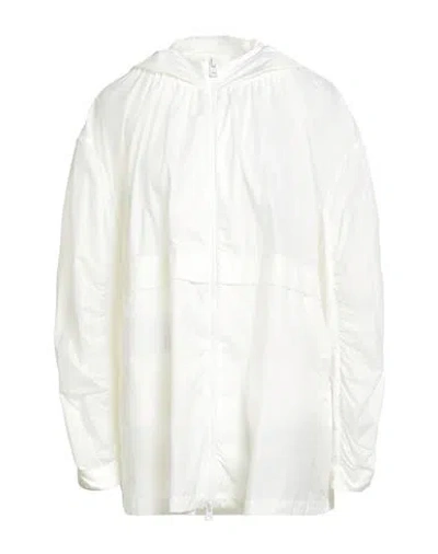 Herno Globe Woman Jacket Ivory Size 6 Polyamide In White