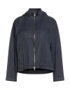 Herno Globe Woman Jacket Navy Size 6 Polyamide In Blue