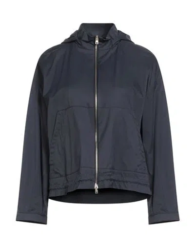 Herno Globe Woman Jacket Navy Size 6 Polyamide In Blue