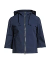 Herno Globe Woman Jacket Navy Size 8 Polyamide, Polyester In Blue
