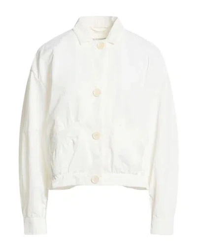 Herno Globe Woman Jacket White Size 10 Polyamide