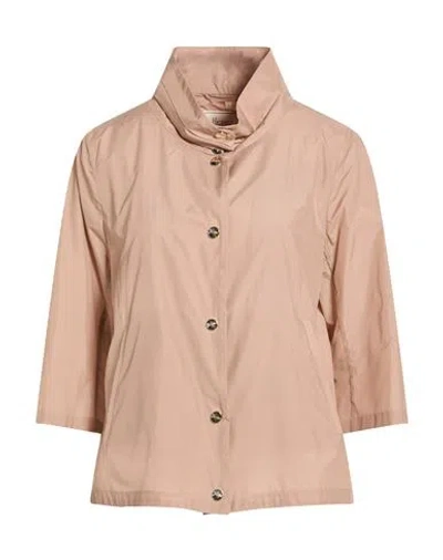 Herno Globe Woman Overcoat & Trench Coat Antique Rose Size 8 Polyester In Pink