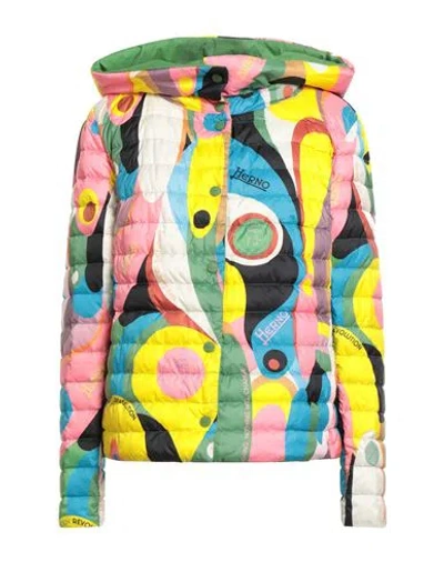 Herno Globe Woman Puffer Ivory Size 12 Polyester In White