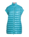 Herno Globe Woman Puffer Turquoise Size 10 Polyamide, Cotton In Blue
