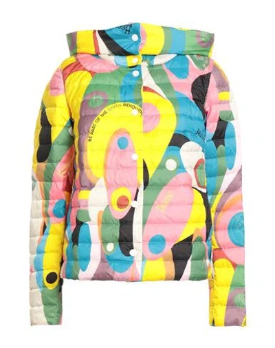 Herno Globe Woman Puffer Yellow Size 6 Polyester In Multi
