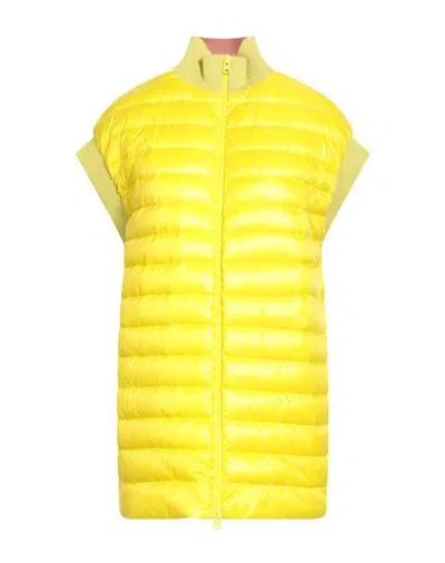 Herno Globe Woman Puffer Yellow Size 8 Polyamide, Cotton