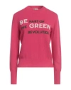 Herno Globe Woman Sweater Fuchsia Size 6 Wool
