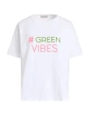 Herno Globe Woman T-shirt White Size 6 Cotton In White