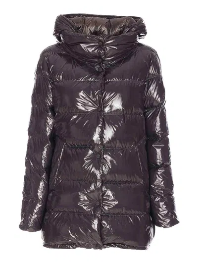 Herno Gloss Down Jacket In Gray