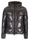Herno Bomber Gloss Jackets Black In Grey