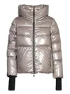 HERNO GLOSS GREY PUFFER JACKET