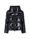 Herno High Collar Quilted Down Jacket In Black