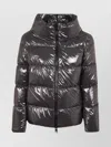 Herno Lacquer-effect Down Jacket With High Collar