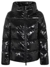 Herno Gloss Down Jacket Cape In Black