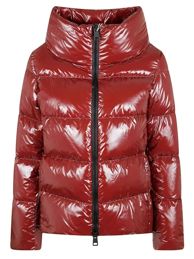 HERNO GLOSS HOOD DOWN JACKET