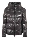 Herno Gloss Hood Down Jacket In Grey