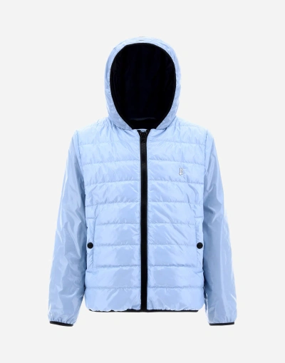 Herno Bomberjacke Aus Gloss In Light Blue