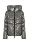 Herno Laminar Down Jacket In Glazed Ripstop 2l Clothing In Grigio