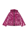 Herno Babies'  Gloss Toddler Girl Jacket Mauve Size 6 Polyamide, Polyurethane Coated, Polyester In Purple