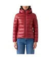 Herno Glossy Down Jacket In Red